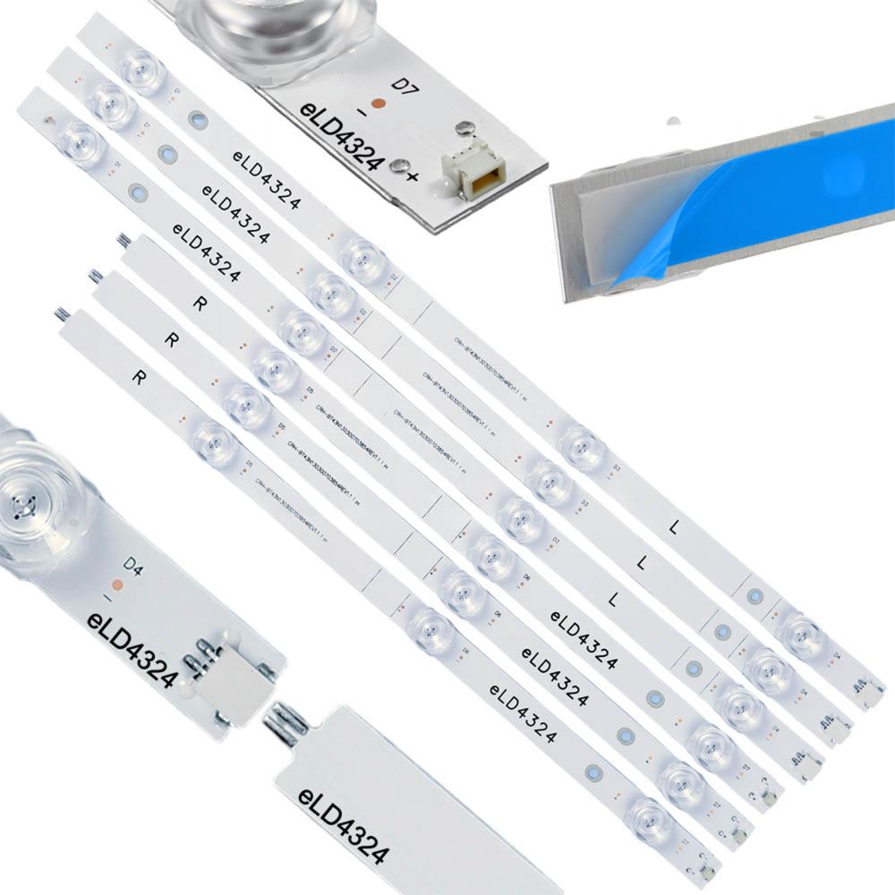 Tira De Led Para Dj43x5100 Pld43fs9a Tds2043fia Eld4324