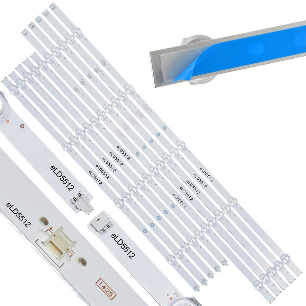 Tiras De Led Para 55pud6654/77 55pud7406/77 Eld5512