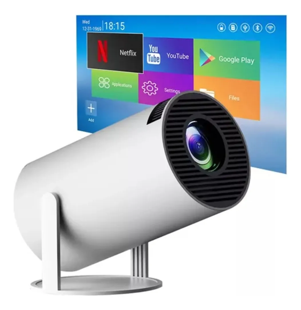 Proyector Led Smart Android Full HD 4500 Lumenes Wifi Bluetooth