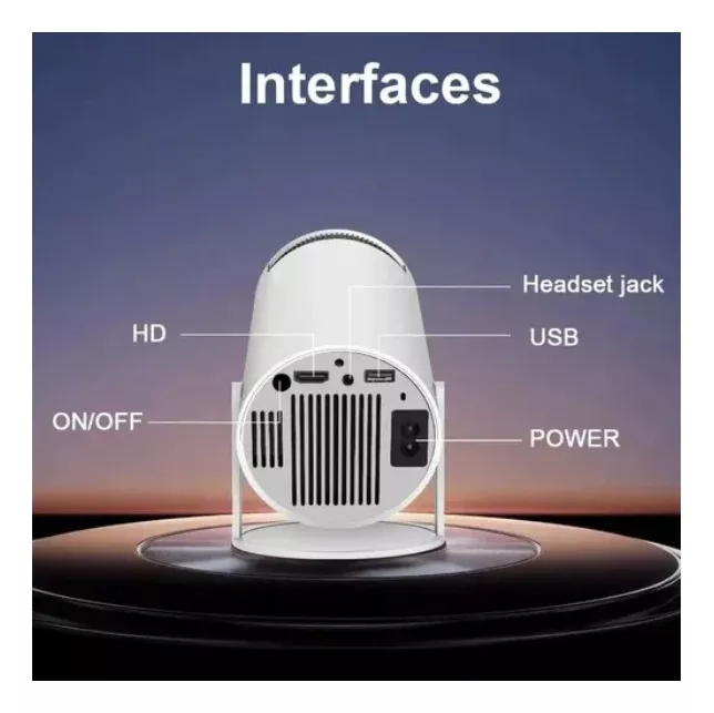 Proyector Led Smart Android Full HD 4500 Lumenes Wifi Bluetooth