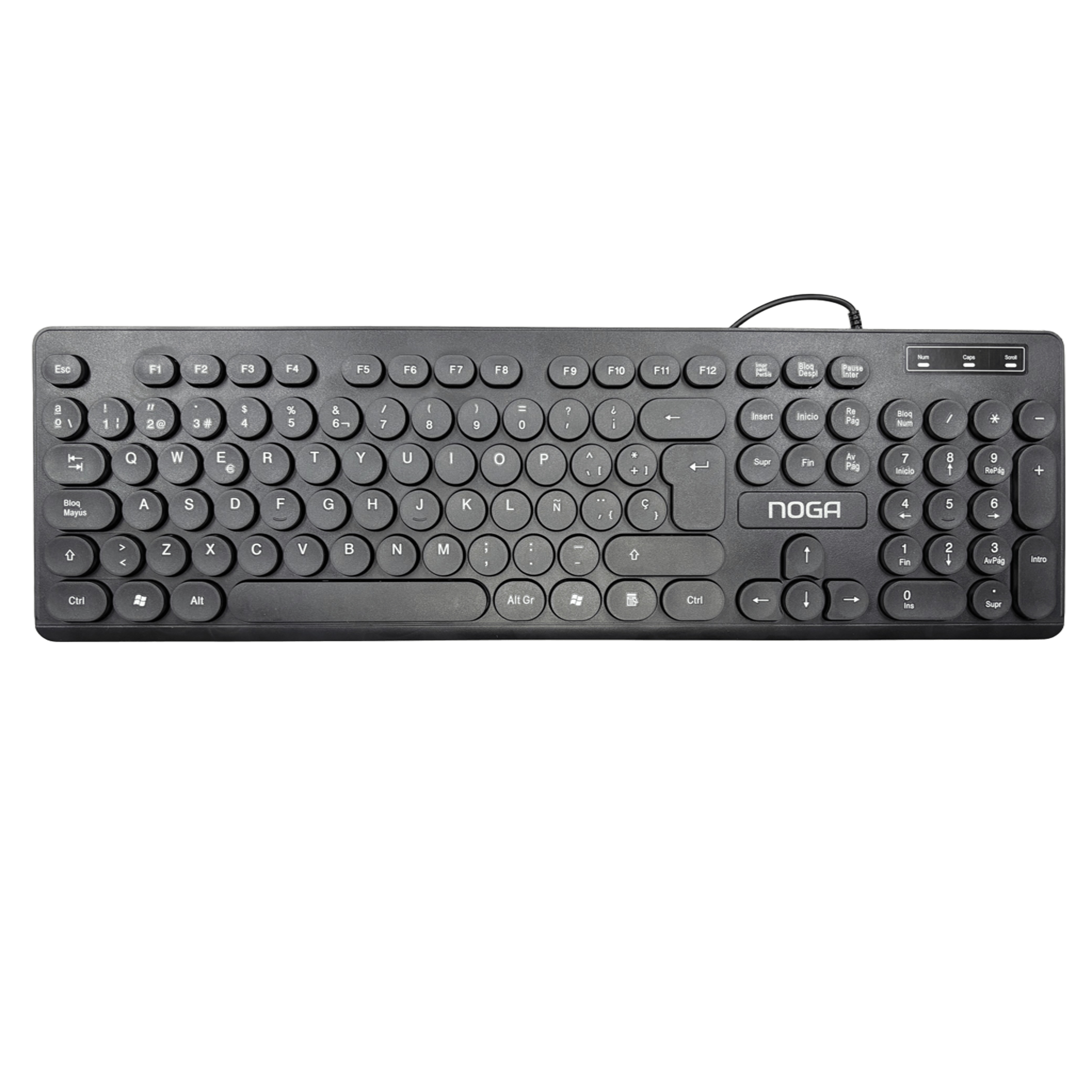 Teclado Ultra Slim Multimedia Cable Usb Portable Noga Nkb580