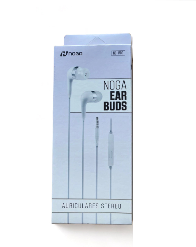 Auricular Noga In Ear Manos Libres con Micrófono NG1700 Blancos