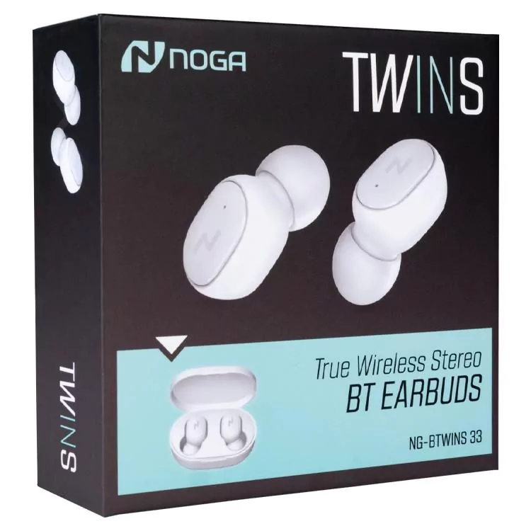 Auriculares Inalámbricos Bluetooth Noga Twins 33 Negros