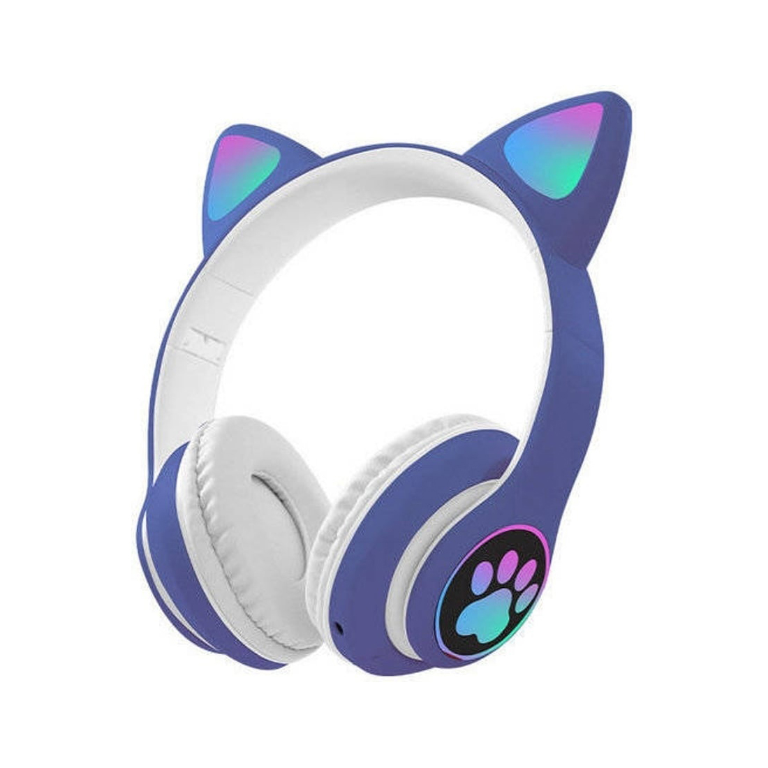 Auriculares Inalámbricos Vincha Oreja Gatito Led Rgb Cat Bluetooth