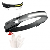 Linterna Minera Vincha Usb Recargable 2 Luces Con Sensor Led Camping