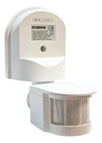 Detector de Movimiento Akai Sensor 180° Pared Techo Apto Exterior 12mts