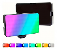 Luz Led Blanco + Rgb Recargable Para Celular O Cámaras