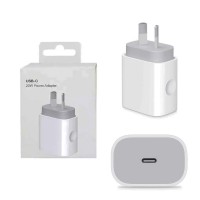 Cabezal Cargador Rápido 35W USB C Fuente Para iPhone 11 12 13 14 Pata Oblicua (Generico)