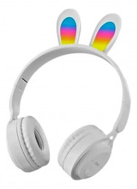 Auriculares Bluetooth Manos Libres Orejas De Conejo Con Luces Led