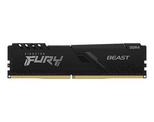 Memoria DDR4 KINGSTON FURY BEAST BLACK 4GB 2400MHz Support Oficial