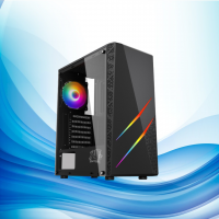 Gabinete Raptor Blaze Force TG Mid-Tower RGB Fan x1 w/button control (6719)