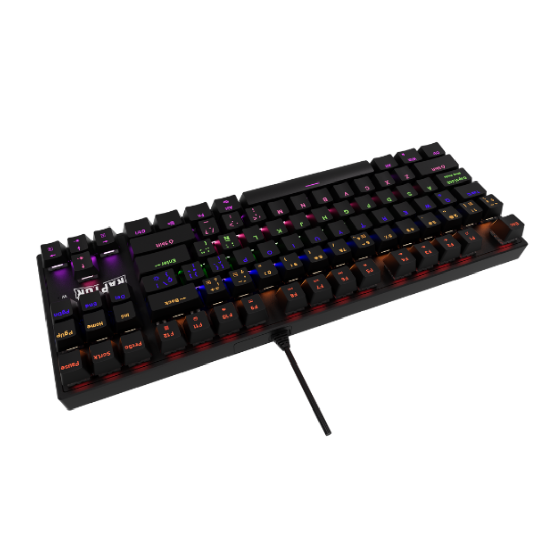 Teclado Raptor Fireclaw M87 Mecanico Rgb Red Outemu 80-por-ciento
