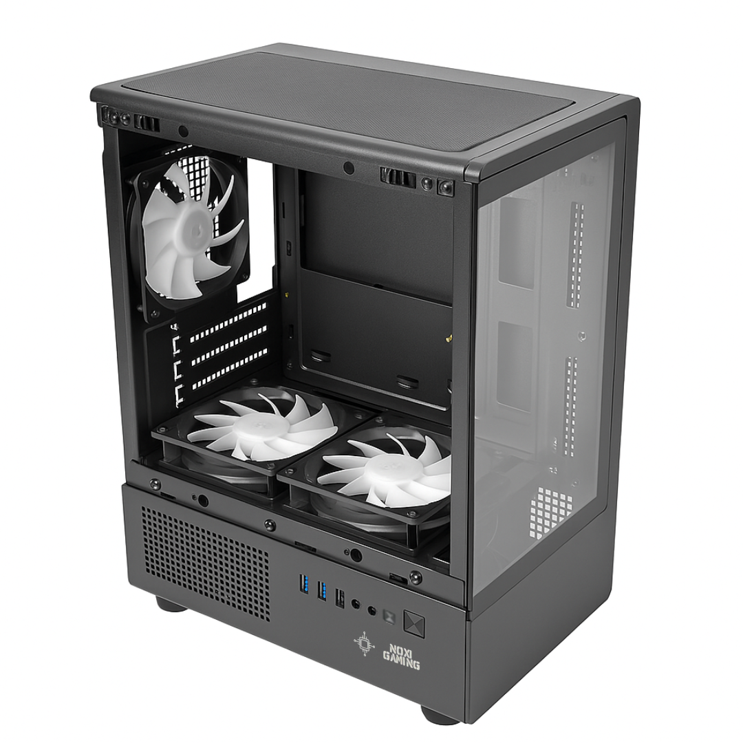 Gabinete Noxi Gaming Kurt 3 Fans Negro
