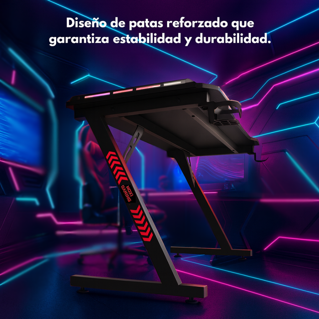Escritorio Gamer Noxi Gaming Forge - Con Rgb