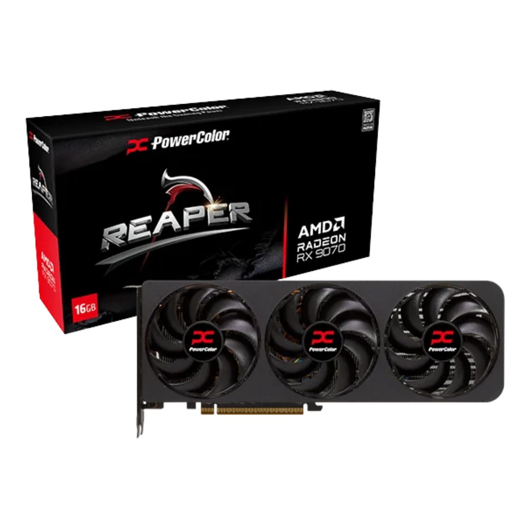 Placa De Video Powercolor Reaper Amd Radeon Rx 9070 16gb Gddr6