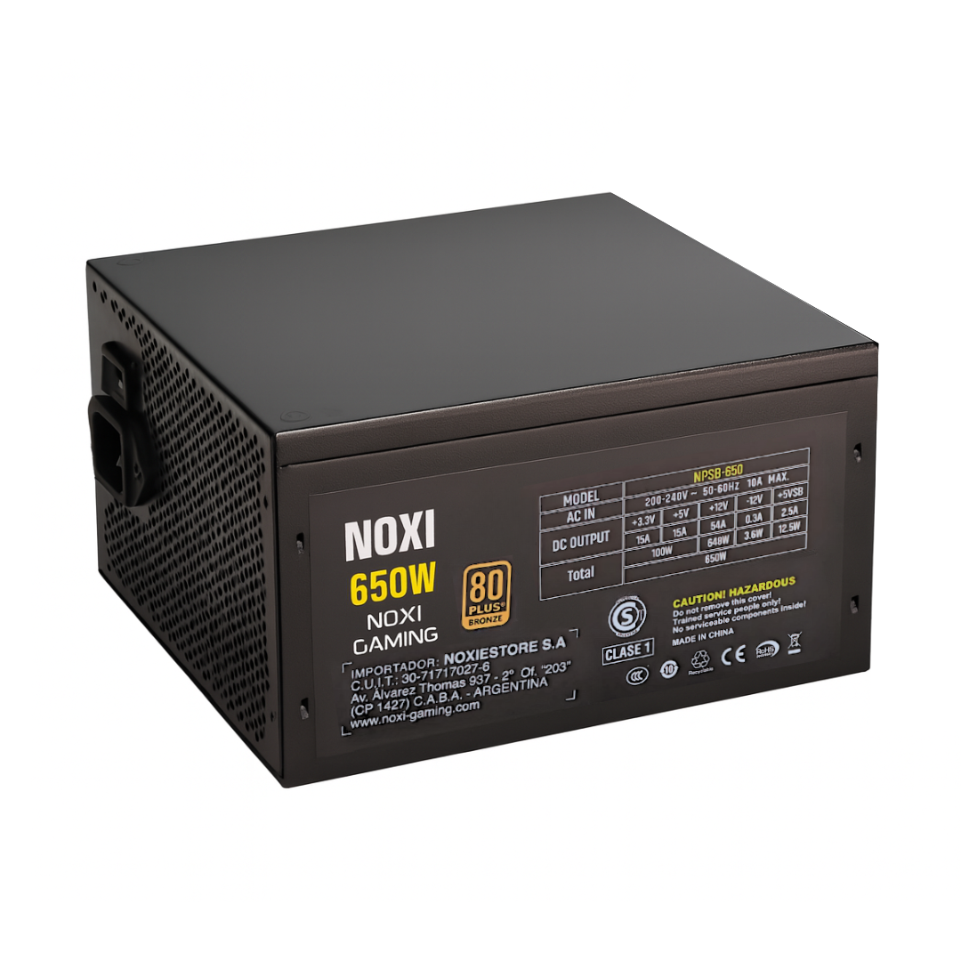 FUENTE NOXI GAMING 650W BRONCE