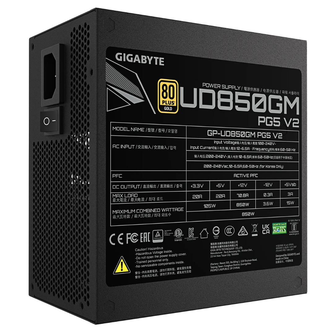 Fuente 850w Gigabyte 80 Plus Gold V2