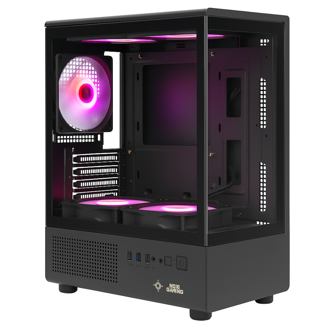 GABINETE NOXI GAMING KURT 5 FANS NEGRO