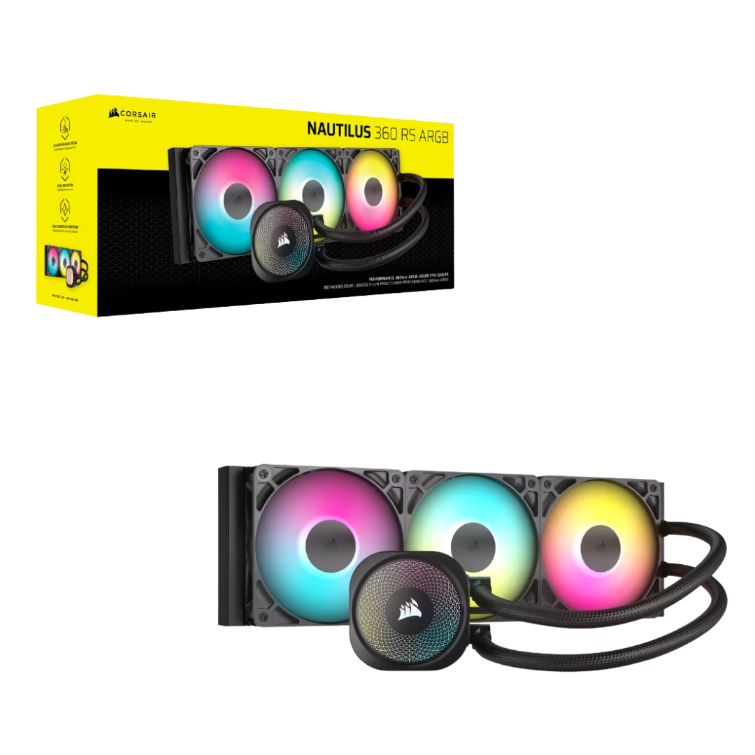 Water Cooling Corsair Nautilus 3x Cpu Cooler 360mm Rs Argb Black