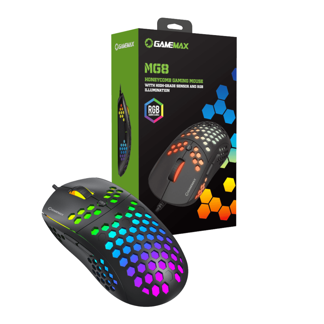 Mouse Gamemax Mg8 Rgb Honeycomb 6400