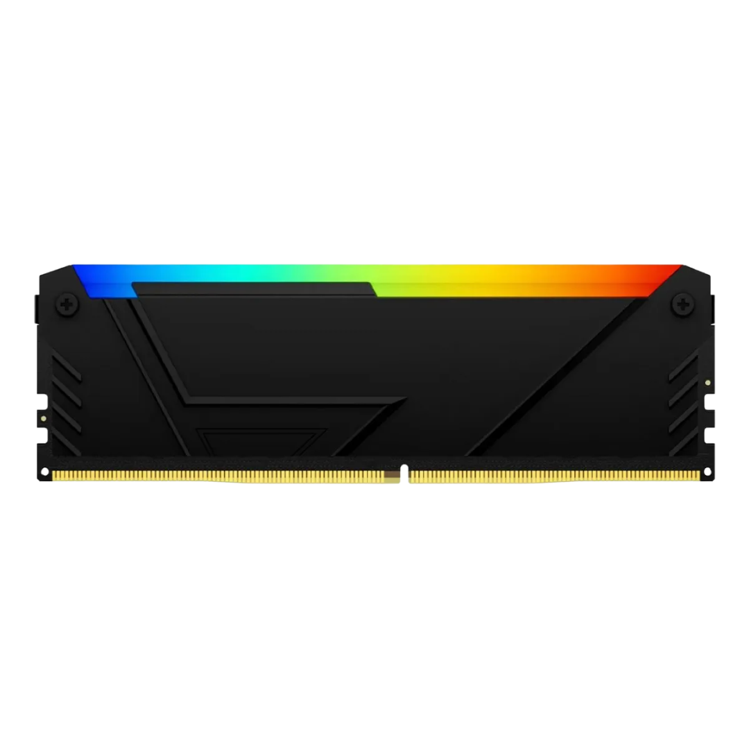 Memoria Ram Udimm Kingston Fury Beast 16gb Ddr4 3200 Mhz Cl16 1.35v Single Negro Rgb