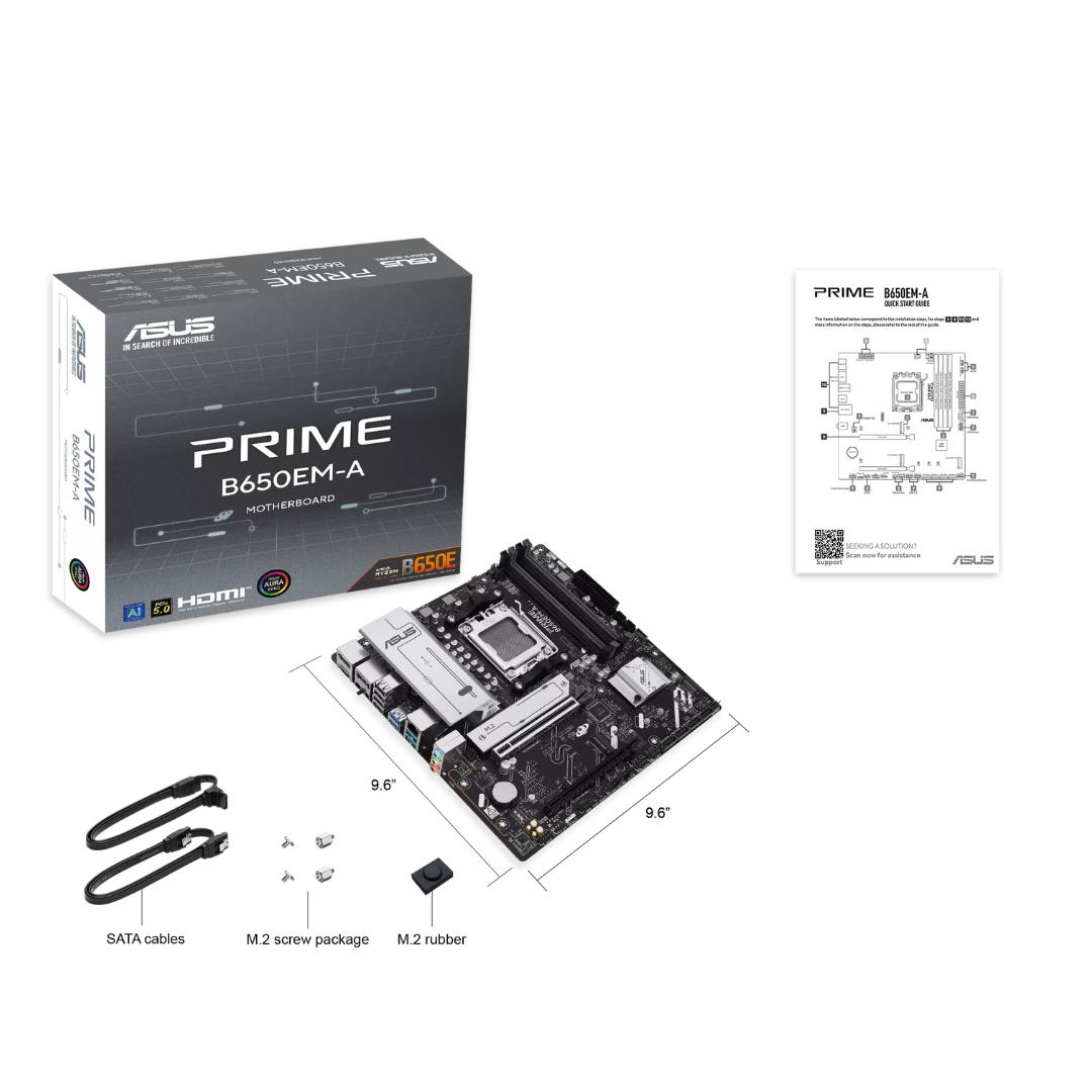 Mother Asus Prime B650em-a Box Am5 M-atx