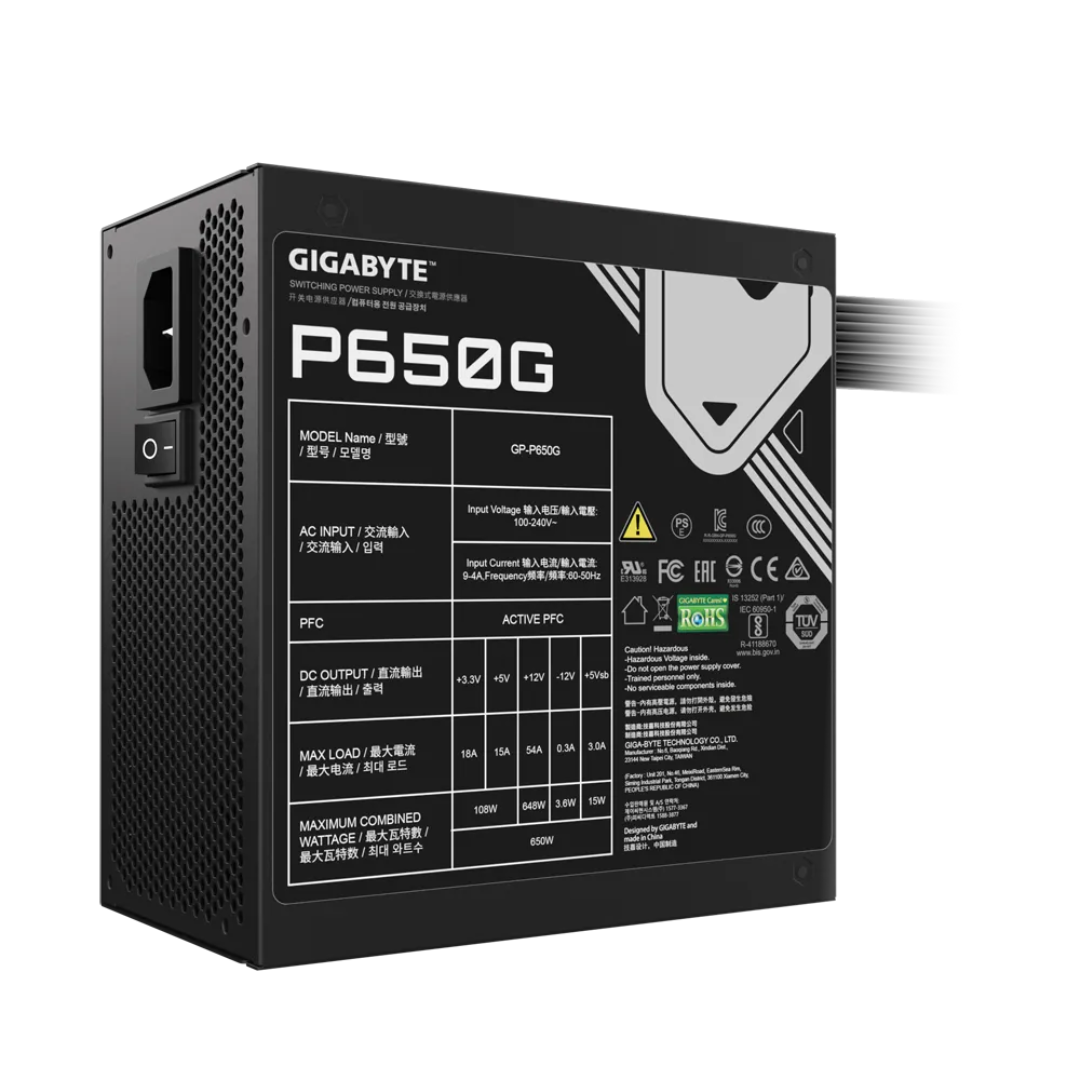 Fuente Gigabyte P650g 650w 80 Plus Gold