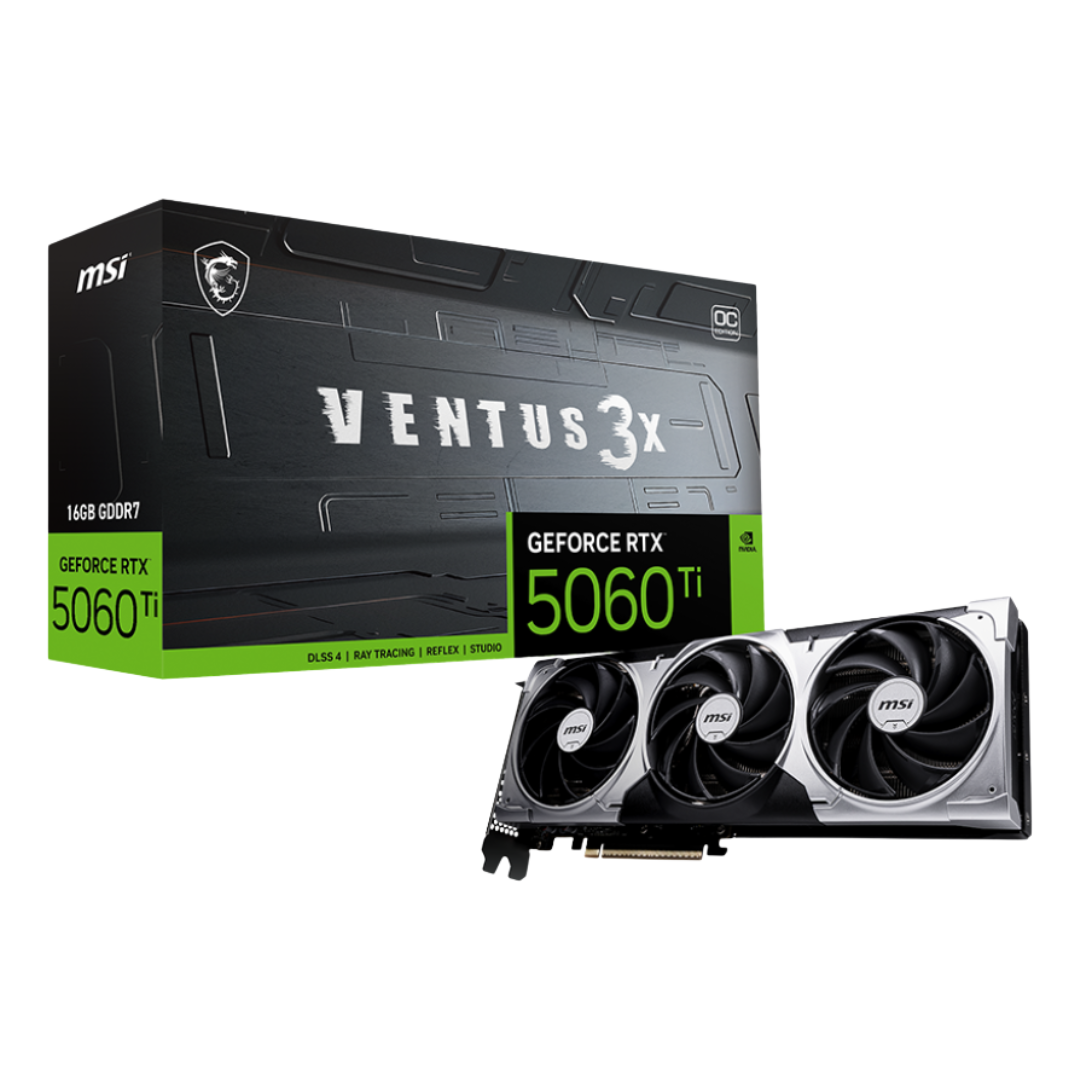Placa De Video 16gb Rtx 5060 Ti Msi Ventus 3x Oc