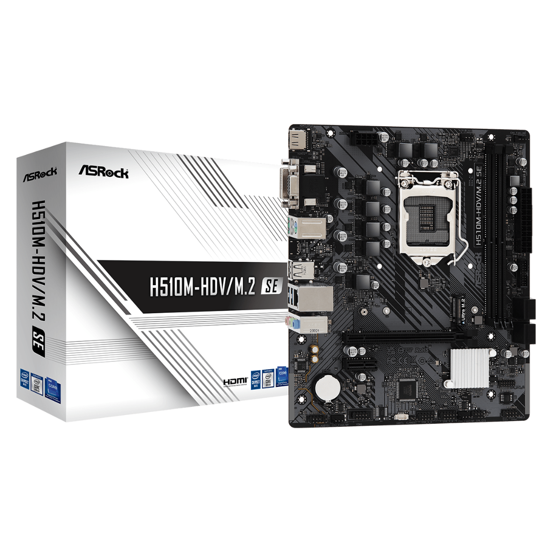 MOTHER ASROCK H510M-HDV-M.2 SE LGA1200 DDR4