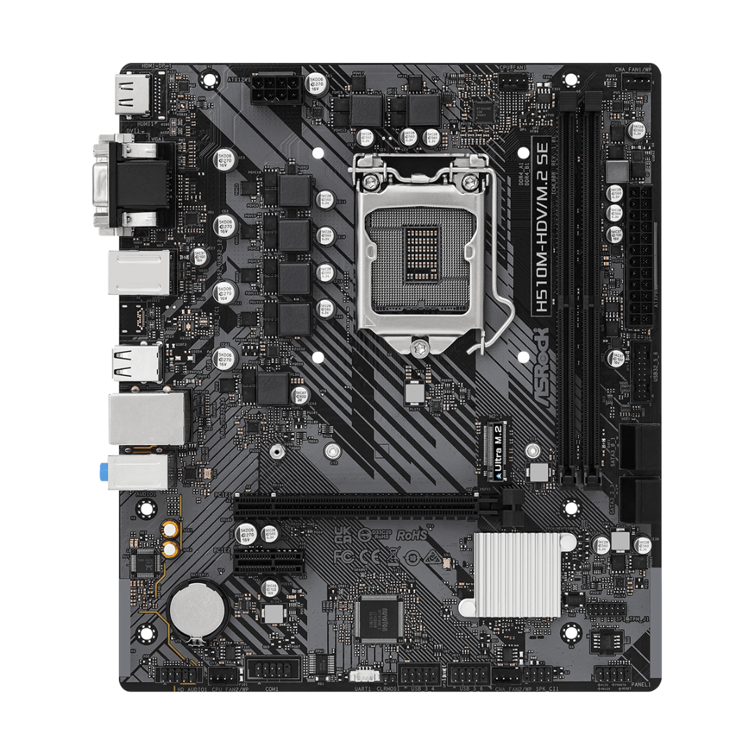 Mother Asrock H510m-hdv-m.2 Se Lga1200 Ddr4
