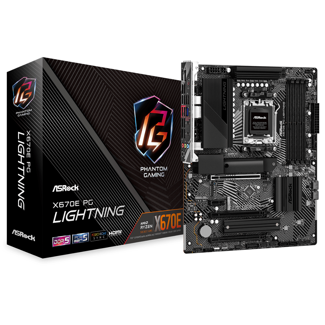 Mother Asrock X670e Pg Lighting Am5 Ddr5