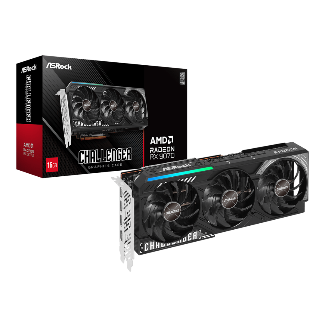 PLACA DE VIDEO ASROCK 9070 CHALLANGER 16GB