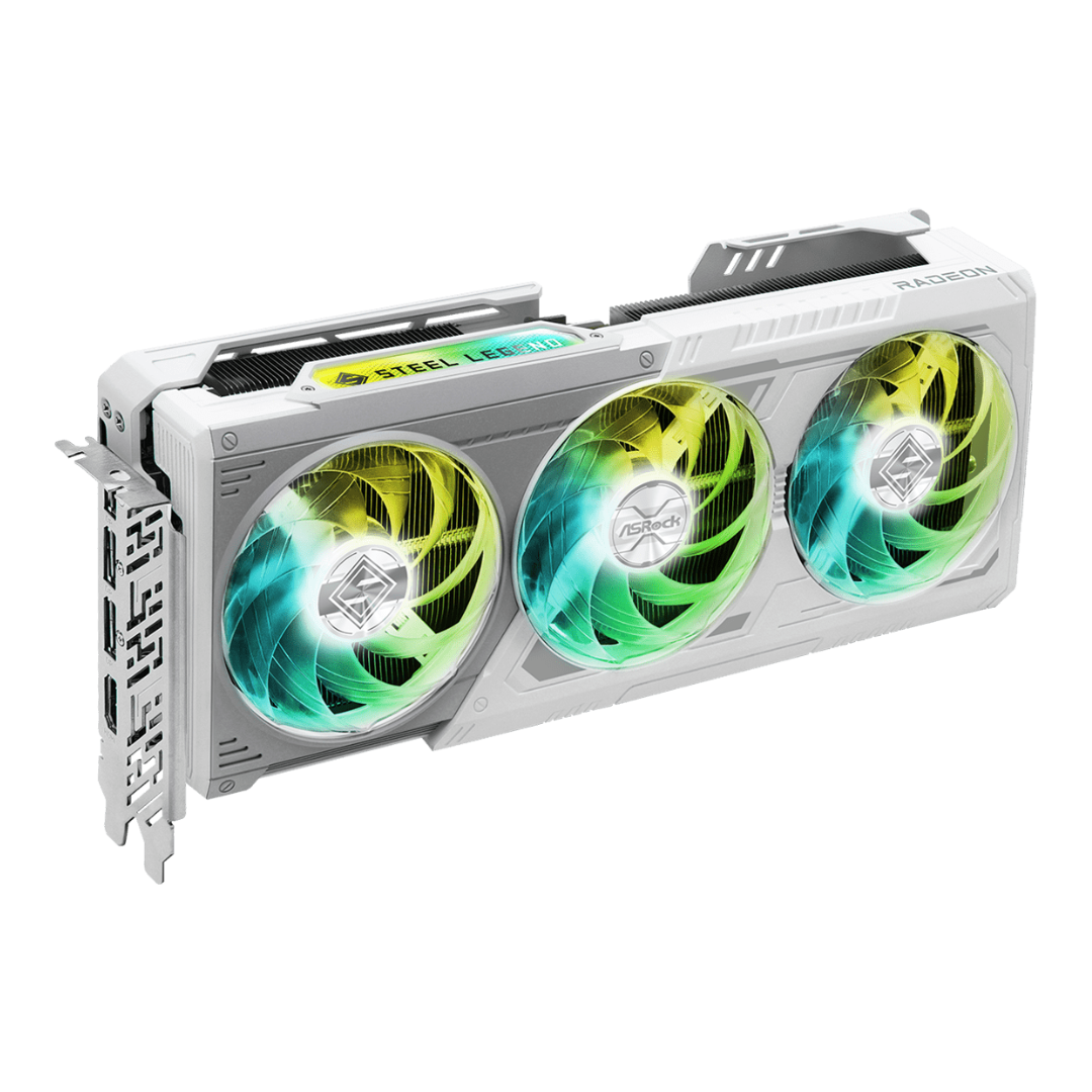 Placa De Video Asrock 9070xt Steel Legend 16gb