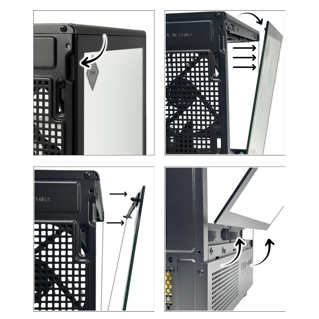 Gabinete Noxi Kurt 3 Fanes + Fuente Noxi 500w