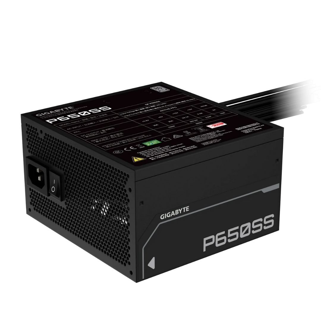 Fuente Gigabyte 650w 80plus Silver Black