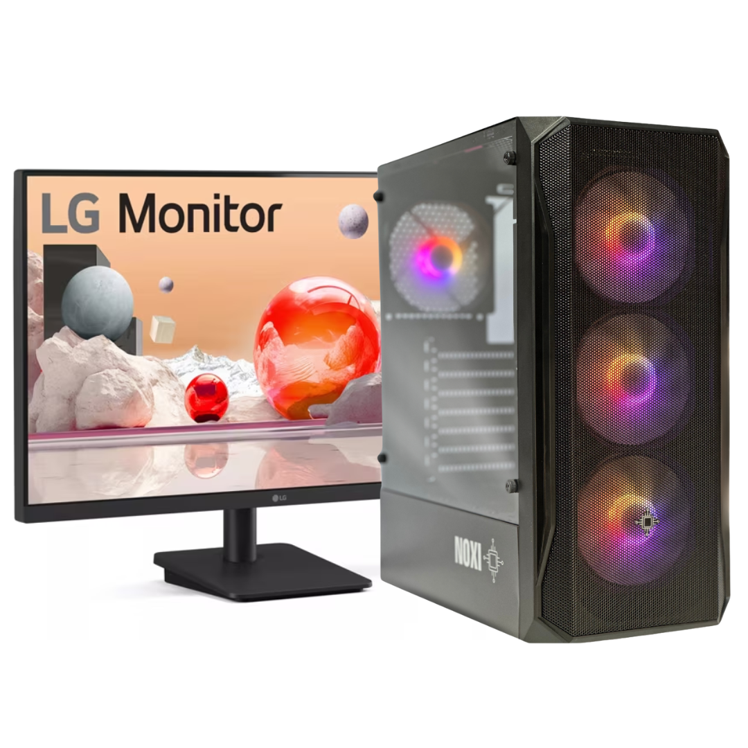 NOXI GAMING PC AMD RYZEN 7 5700G  16 GB  480 GB  MONITOR 27 LG