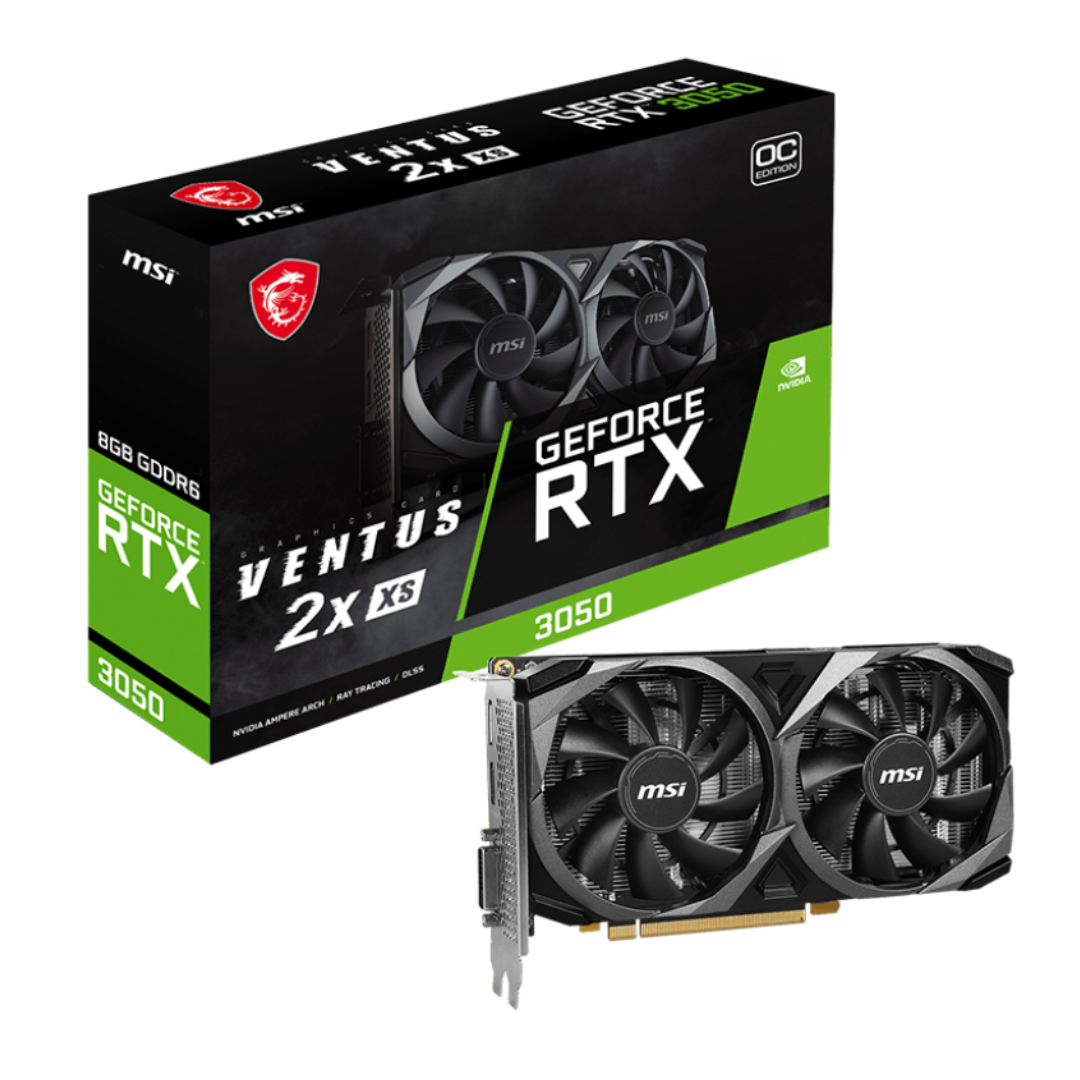 Placa De Video Msi Geforce Rtx 3050 Ventus X2 8gb Oc