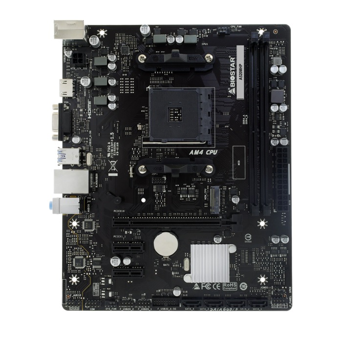 Mother Biostar Am4 A520mhp Ddr4 Box M-atx