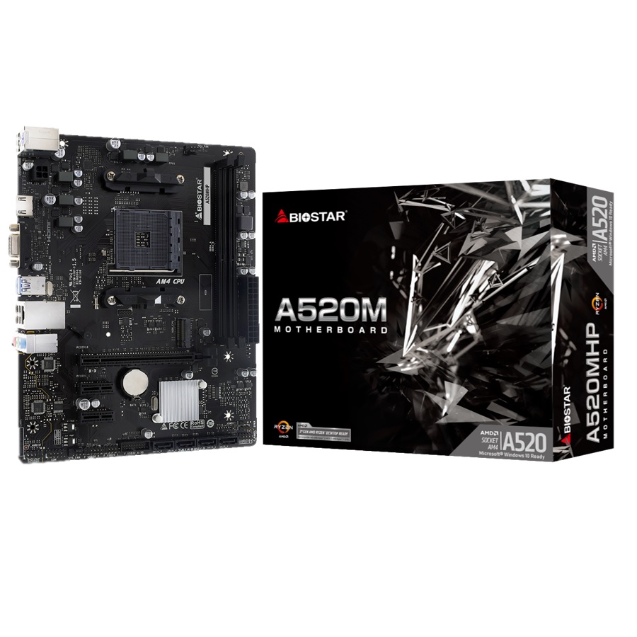 Mother Biostar Am4 A520mhp Ddr4 Box M-atx