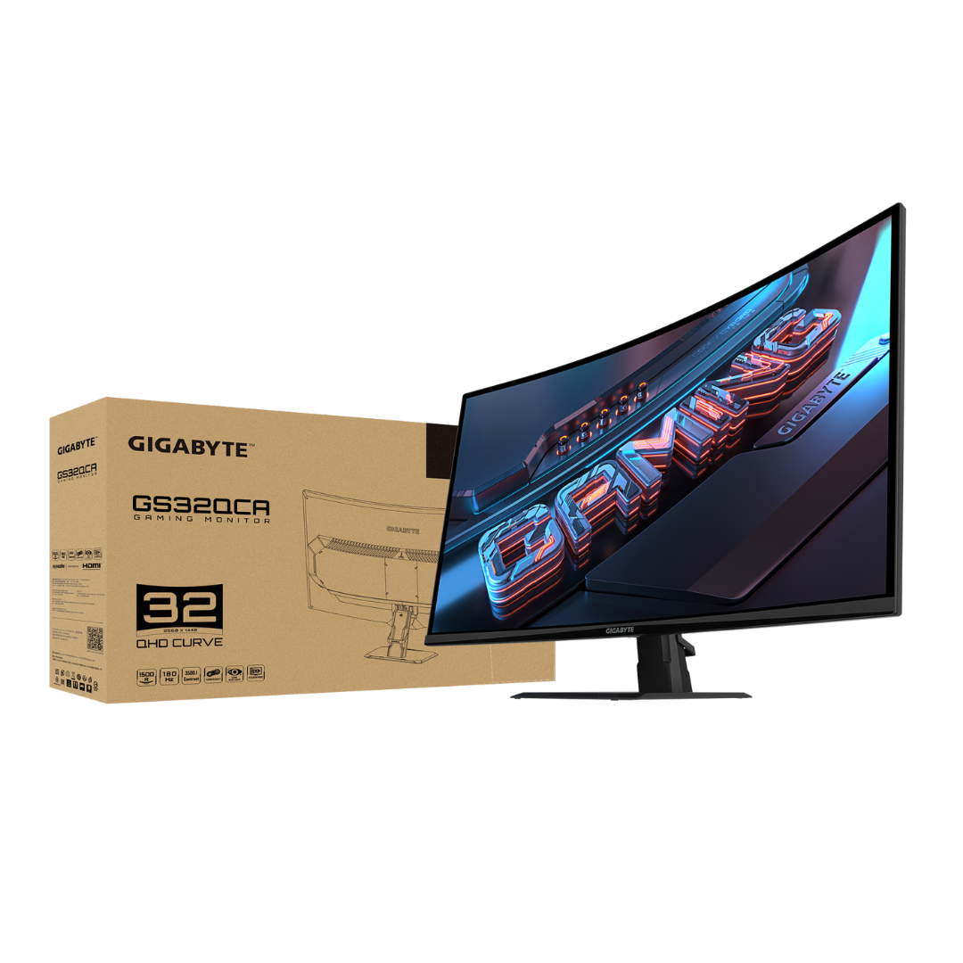 Monitor 32 Gigabyte Gs32qca Gaming Curvo 180hz