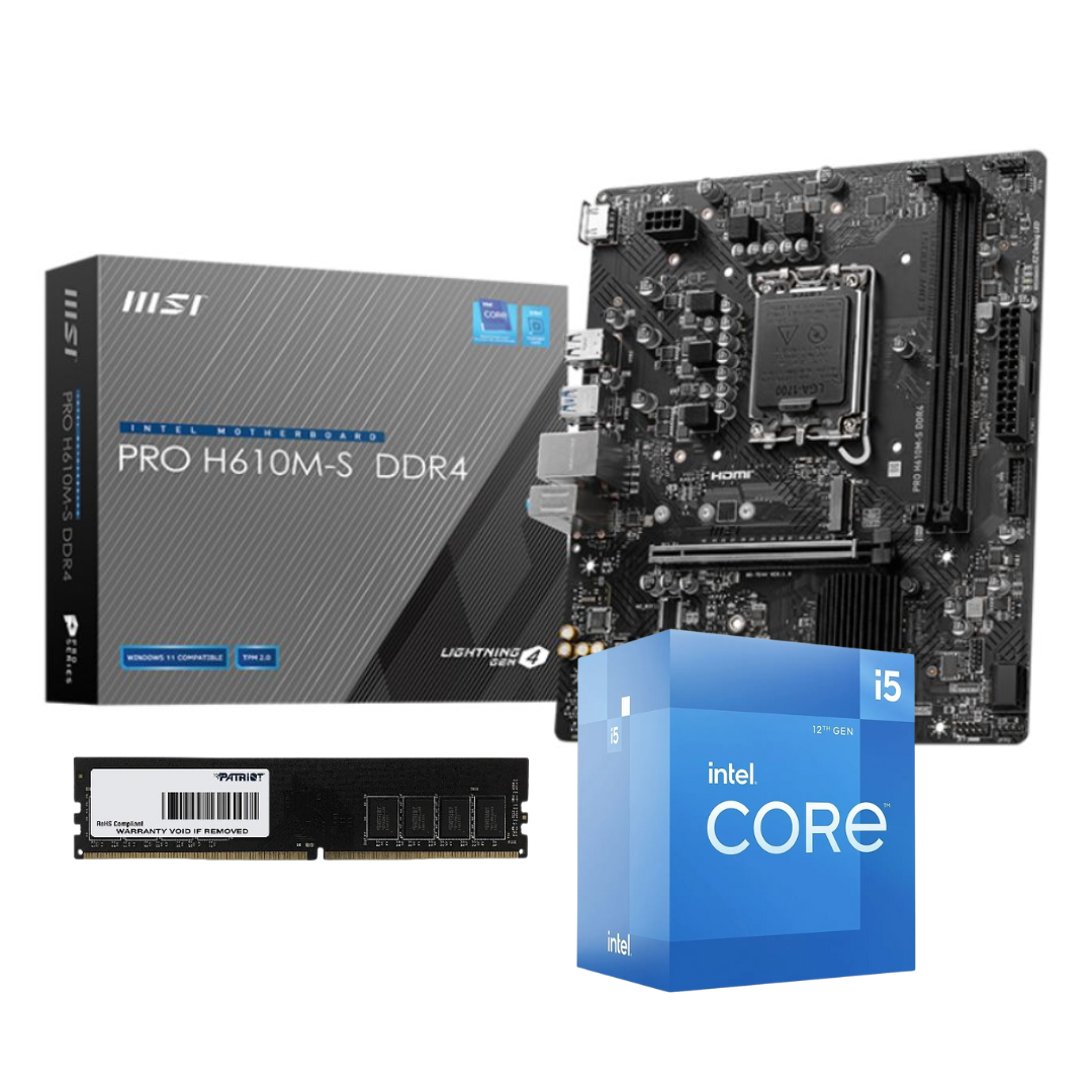 Combo Actualizacion Intel Core I5 12400f | H610 | 8 Gb