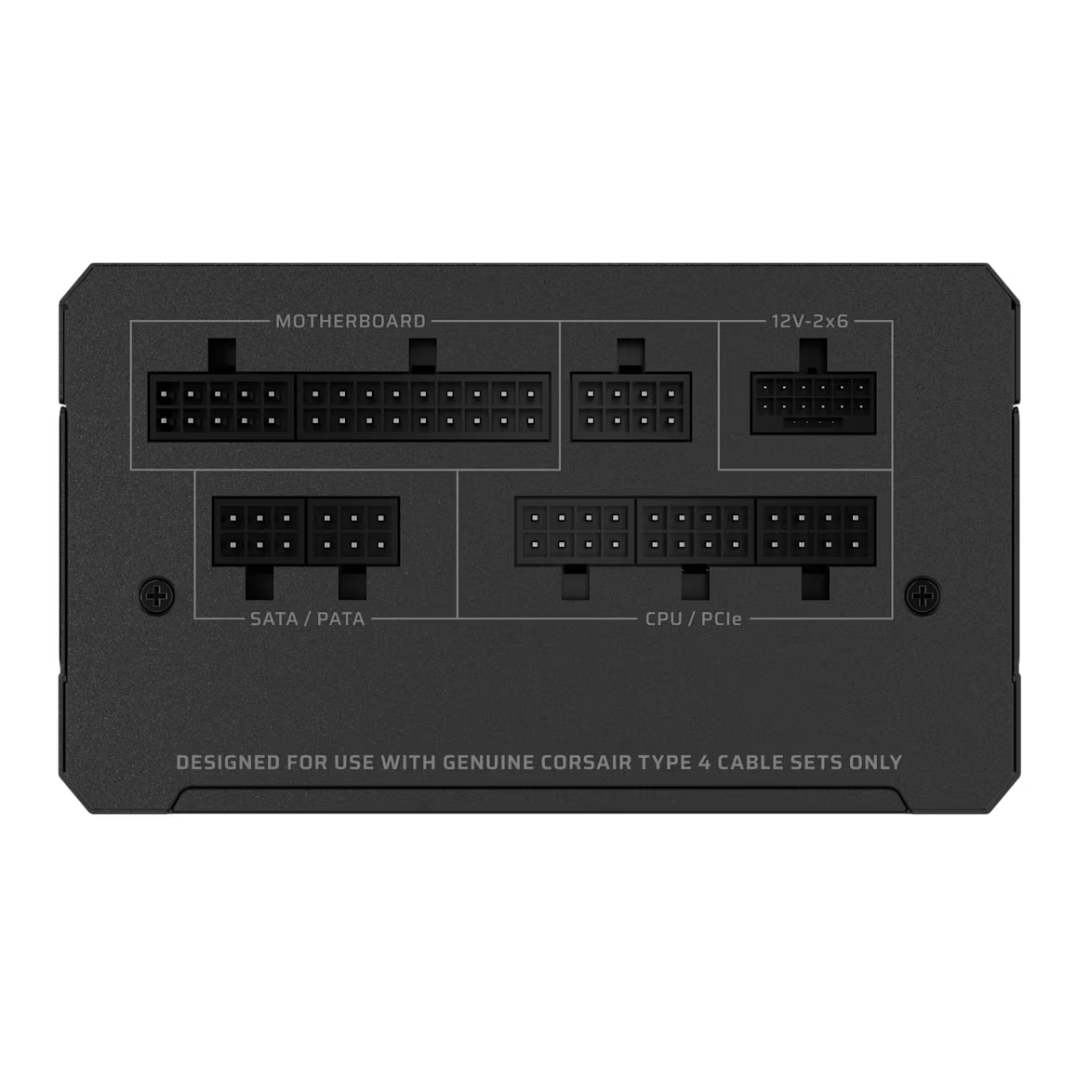 Fuente Corsair Rm1000e 1000w Cybenetics Gold Full Modular Pcie 5.1 - Atx 3.1 Black