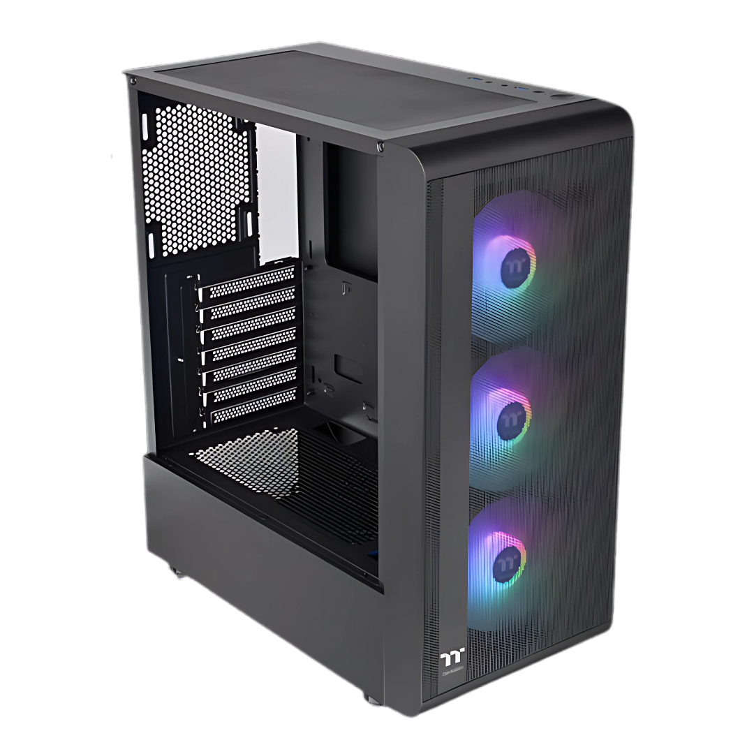 Gabinete Tt S200 Mid-tower Tg Fan Argb X4 Black