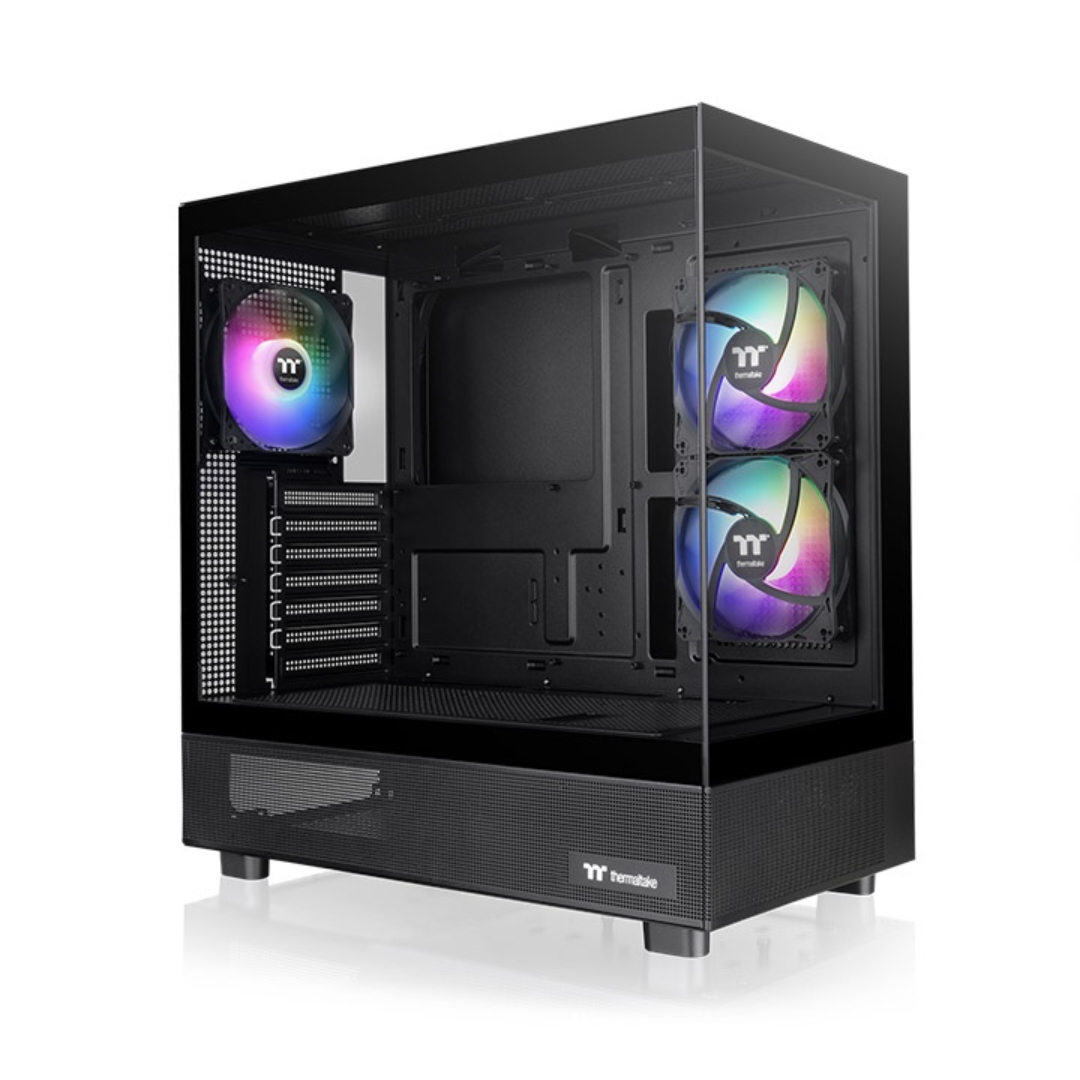 Gabinete Tt View 270 Plus Mid-tower Tg X2 Fan Argb X3 Black
