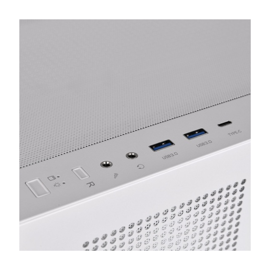 Gabinete Tt View 270 Plus Mid-tower Tg X2 Fan Argb X3 Snow White