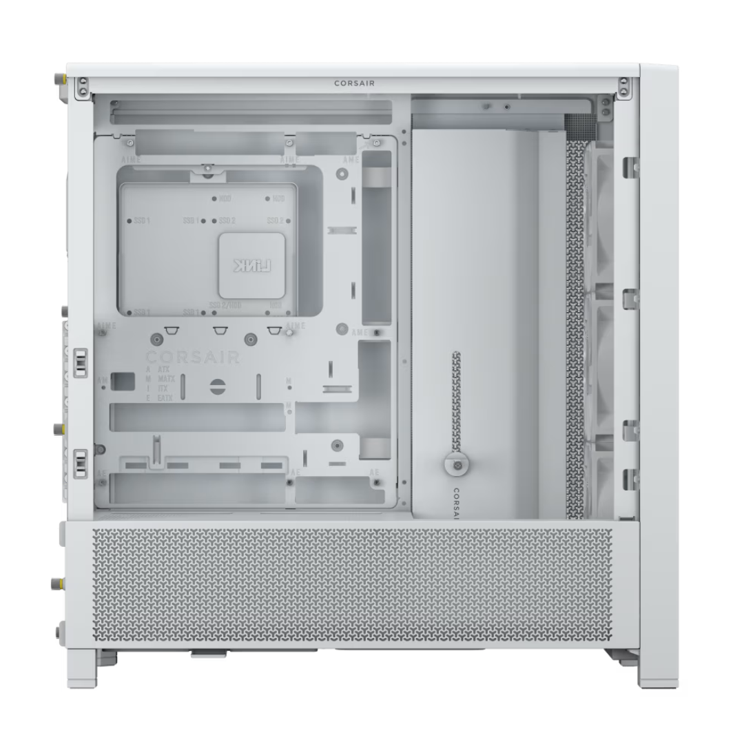 Gabinete Corsair Frame 4000d Rs Mid-tower Tg Fan X3 White