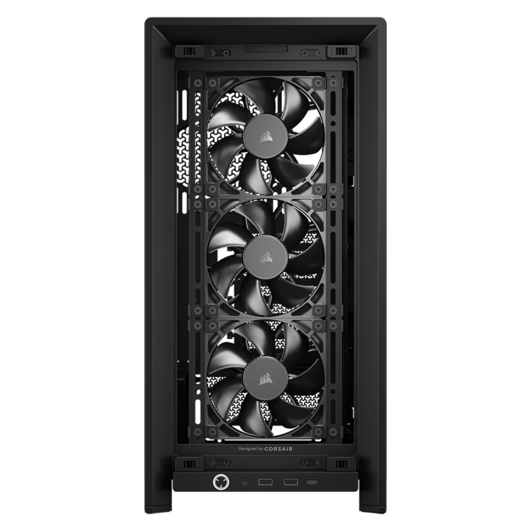 Gabinete Corsair Frame 4000d Rs Mid-tower Tg Fan X3 Black