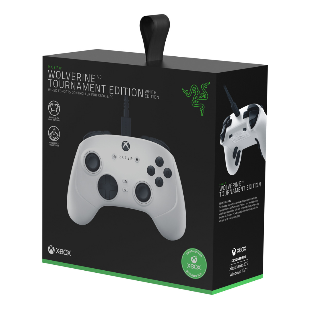 Control Razer Wolverine V3 Tournament Edition White