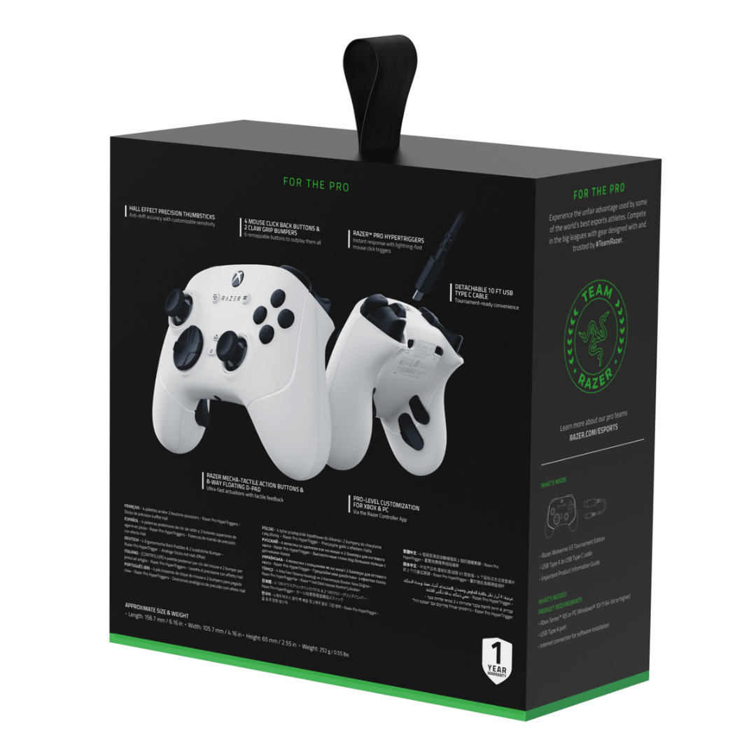 Control Razer Wolverine V3 Tournament Edition White