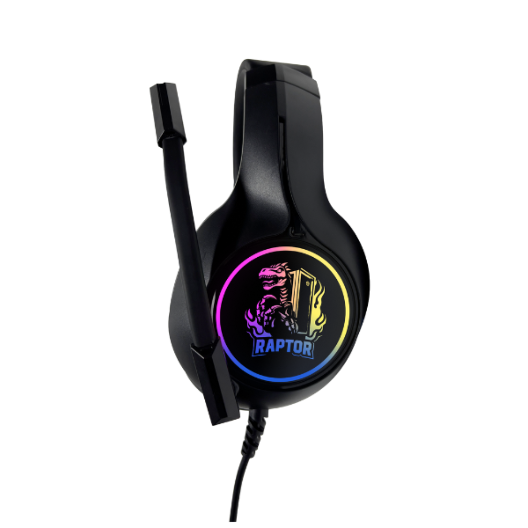 Auricular Raptor Shadow Core Rgb 7.1 Cancelacion Sonido Usb-3.5mm